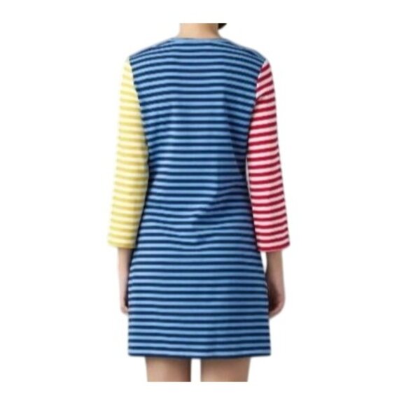 English Factory English Factory Cotton Colorblock Striped T-shirt Mini Dress S - Picture 5 of 12